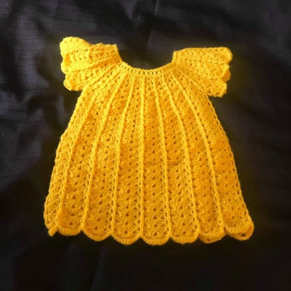 Crocheted baby dress